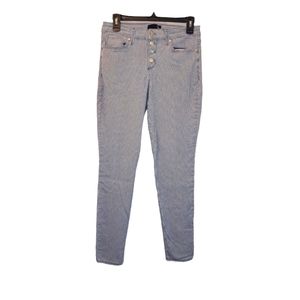 Gloria Vanderbilt Nautical Blue Striped Pants Size 4